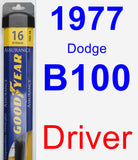 Driver Wiper Blade for 1977 Dodge B100 - Assurance