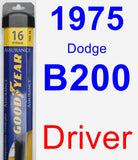 Driver Wiper Blade for 1975 Dodge B200 - Assurance