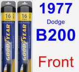 Front Wiper Blade Pack for 1977 Dodge B200 - Assurance