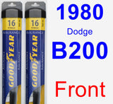 Front Wiper Blade Pack for 1980 Dodge B200 - Assurance