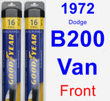 Front Wiper Blade Pack for 1972 Dodge B200 Van - Assurance