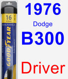 Driver Wiper Blade for 1976 Dodge B300 - Assurance