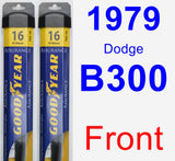 Front Wiper Blade Pack for 1979 Dodge B300 - Assurance