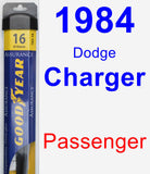 Passenger Wiper Blade for 1984 Dodge Charger - Assurance