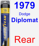 Rear Wiper Blade for 1979 Dodge Diplomat - Assurance