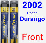 Front Wiper Blade Pack for 2002 Dodge Durango - Assurance