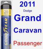 Passenger Wiper Blade for 2011 Dodge Grand Caravan - Assurance