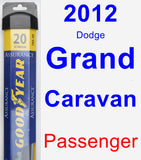 Passenger Wiper Blade for 2012 Dodge Grand Caravan - Assurance