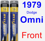 Front Wiper Blade Pack for 1979 Dodge Omni - Assurance