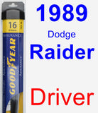 Driver Wiper Blade for 1989 Dodge Raider - Assurance