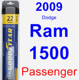 Passenger Wiper Blade for 2009 Dodge Ram 1500 - Assurance