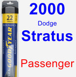 Passenger Wiper Blade for 2000 Dodge Stratus - Assurance