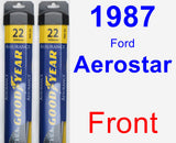 Front Wiper Blade Pack for 1987 Ford Aerostar - Assurance