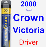 Driver Wiper Blade for 2000 Ford Crown Victoria - Assurance