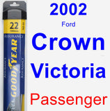 Passenger Wiper Blade for 2002 Ford Crown Victoria - Assurance