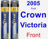 Front Wiper Blade Pack for 2005 Ford Crown Victoria - Assurance