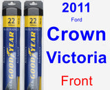 Front Wiper Blade Pack for 2011 Ford Crown Victoria - Assurance