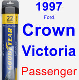 Passenger Wiper Blade for 1997 Ford Crown Victoria - Assurance