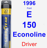 Driver Wiper Blade for 1996 Ford E-150 Econoline - Assurance