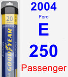 Passenger Wiper Blade for 2004 Ford E-250 - Assurance