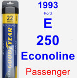 Passenger Wiper Blade for 1993 Ford E-250 Econoline - Assurance