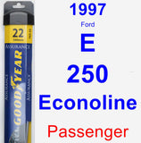 Passenger Wiper Blade for 1997 Ford E-250 Econoline - Assurance