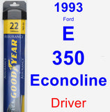 Driver Wiper Blade for 1993 Ford E-350 Econoline - Assurance