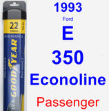 Passenger Wiper Blade for 1993 Ford E-350 Econoline - Assurance