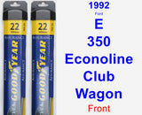 Front Wiper Blade Pack for 1992 Ford E-350 Econoline Club Wagon - Assurance