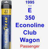 Passenger Wiper Blade for 1995 Ford E-350 Econoline Club Wagon - Assurance