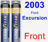 Front Wiper Blade Pack for 2003 Ford Excursion - Assurance