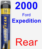 Rear Wiper Blade for 2000 Ford Expedition - Assurance