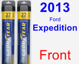 Front Wiper Blade Pack for 2013 Ford Expedition - Assurance