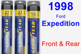 Front & Rear Wiper Blade Pack for 1998 Ford Expedition - Assurance