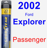 Passenger Wiper Blade for 2002 Ford Explorer - Assurance