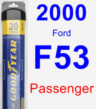 Passenger Wiper Blade for 2000 Ford F53 - Assurance