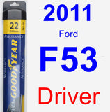 Driver Wiper Blade for 2011 Ford F53 - Assurance