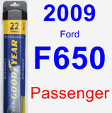 Passenger Wiper Blade for 2009 Ford F650 - Assurance