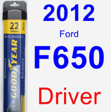 Driver Wiper Blade for 2012 Ford F650 - Assurance