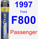 Passenger Wiper Blade for 1997 Ford F800 - Assurance