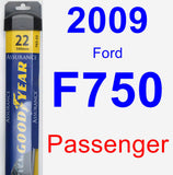 Passenger Wiper Blade for 2009 Ford F750 - Assurance