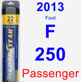 Passenger Wiper Blade for 2013 Ford F-250 - Assurance