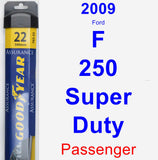 Passenger Wiper Blade for 2009 Ford F-250 Super Duty - Assurance