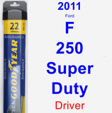 Driver Wiper Blade for 2011 Ford F-250 Super Duty - Assurance