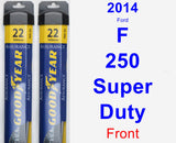 Front Wiper Blade Pack for 2014 Ford F-250 Super Duty - Assurance