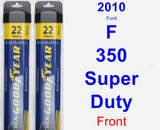 Front Wiper Blade Pack for 2010 Ford F-350 Super Duty - Assurance