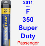 Passenger Wiper Blade for 2011 Ford F-350 Super Duty - Assurance