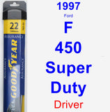 Driver Wiper Blade for 1997 Ford F-450 Super Duty - Assurance