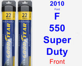 Front Wiper Blade Pack for 2010 Ford F-550 Super Duty - Assurance