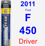 Driver Wiper Blade for 2011 Ford F-450 - Assurance